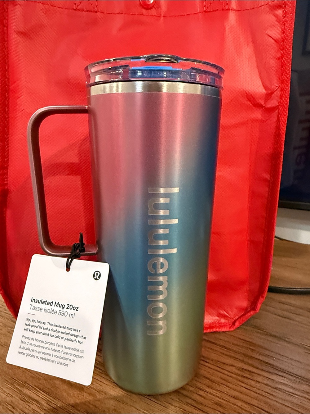 lululemon athletica Insulated Mug 20oz - Red and White